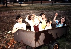 Andy McDougal; Amanda Clabaugh; Ben Dorrough; neighborhood kids;